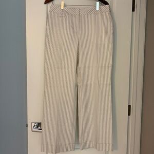Ann Taylor Loft wide leg striped pants